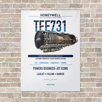 Thumbnail for TFE731 vertical canvas print - no frame - white background