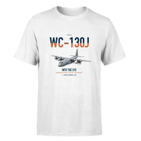 Thumbnail for WC-130J Hurricane Hunter design on white double-side t-shirt, single-side print