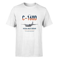 Thumbnail for Transall C-160D design on white double-side t-shirt, single-side print