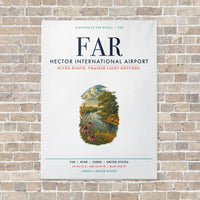 Thumbnail for Hector International Airport FAR vertical canvas print - no frame - white background