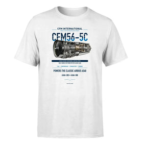 Single-Side Printing — CFM CFM56-5C Engine Double-Side T-Shirt