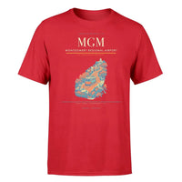 Thumbnail for Montgomery Regional Airport (MGM) T-Shirt single-side front print in Red | montgomery-regional-airport-mgm-double-side-t-shirt