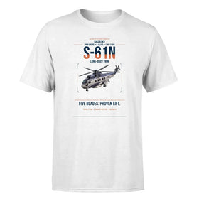 Single-Side Printing — Sikorsky S-61N Double-Side T-Shirt