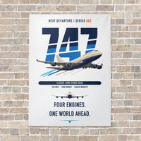Thumbnail for Boeing 747-400 vertical canvas print - no frame - white background