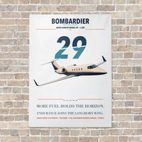 Thumbnail for Bombardier Learjet 29 vertical canvas print - no frame - white background