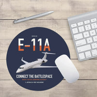 Thumbnail for E-11A BACN design on navy blue round mouse pad