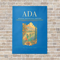 Thumbnail for Adana Sakirpasa Airport ADA - Canvas No Frame - Turquoise