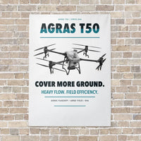 Thumbnail for DJI Agras T50 vertical canvas print - no frame - white background