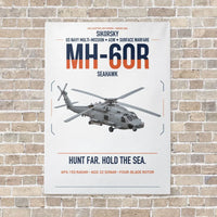 Thumbnail for Sikorsky MH-60R Seahawk vertical canvas print - no frame - white background