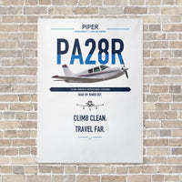 Thumbnail for Piper PA-28R Arrow III vertical canvas print - no frame - white background