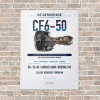 Thumbnail for CF6-50 vertical canvas print - no frame - white background