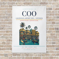 Thumbnail for Cadjehoun Airport COO — Cotonou vertical canvas print - no frame - white background