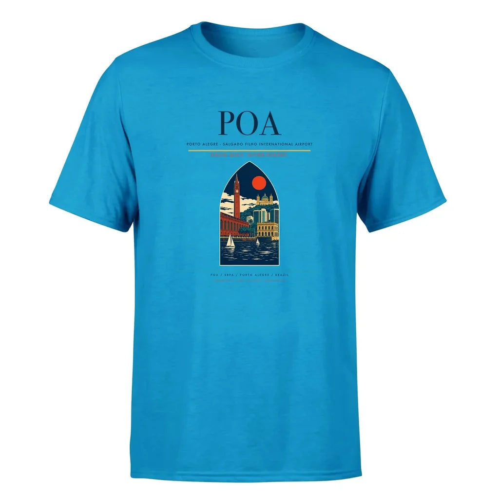 Porto Alegre Airport (POA) Premium T-Shirt Turquoise