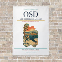 Thumbnail for Are Ostersund Airport OSD vertical canvas print - no frame - white background
