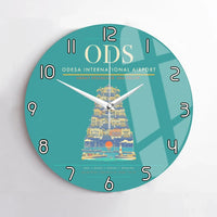 Thumbnail for Odesa International Airport ODS Wall-Clock No-Frame - Turquoise