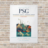 Thumbnail for Petersburg James A. Johnson Airport PSG vertical canvas print - no frame - white background