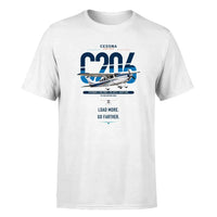 Thumbnail for Cessna 206 Stationair design on white t-shirt, single-side print