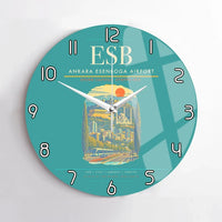 Thumbnail for Ankara Esenboga Airport ESB Wall-Clock No-Frame - Turquoise