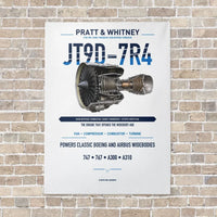 Thumbnail for JT9D-7R4 vertical canvas print - no frame - white background
