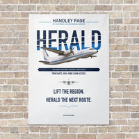 Thumbnail for Handley Page HPR.7 Dart Herald vertical canvas print - no frame - white background