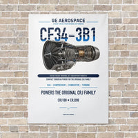 Thumbnail for CF34-3B1 vertical canvas print - no frame - white background