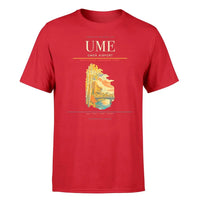 Thumbnail for Umeå Airport (UME) T-Shirt single-side front print in Red | umeå-airport-ume-double-side-t-shirt