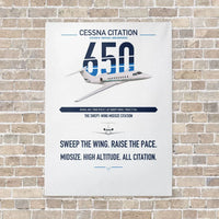 Thumbnail for Cessna Citation 650 - Citation III vertical canvas print - no frame - white background