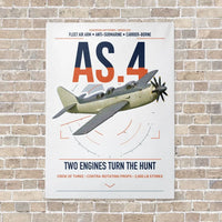 Thumbnail for Fairey Gannet AS.4 vertical canvas print - no frame - white background