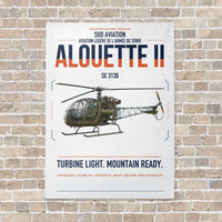 Thumbnail for Sud Aviation SE 3130 Alouette II vertical canvas print - no frame - white background