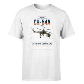 Single-Side Printing — Sikorsky CH-54A Tarhe Double-Side T-Shirt