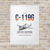 Thumbnail for C-119G Flying Boxcar vertical canvas print - no frame - white background