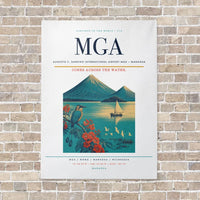 Thumbnail for Augusto C. Sandino International Airport MGA — Managua vertical canvas print - no frame - white background