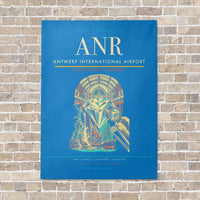 Thumbnail for Antwerp International Airport ANR - Canvas No Frame - Turquoise