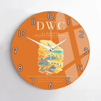 Thumbnail for Al Maktoum International Airport DWC Wall-Clock No-Frame - Orange