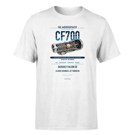 Single-Side Printing — GE Aerospace CF700 Engine Double-Side T-Shirt