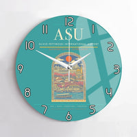 Thumbnail for Silvio Pettirossi International Airport ASU Wall-Clock No-Frame - Turquoise