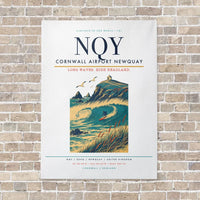 Thumbnail for Cornwall Airport Newquay NQY vertical canvas print - no frame - white background