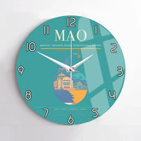 Thumbnail for Manaus - Eduardo Gomes International Airport MAO Wall-Clock No-Frame - Turquoise