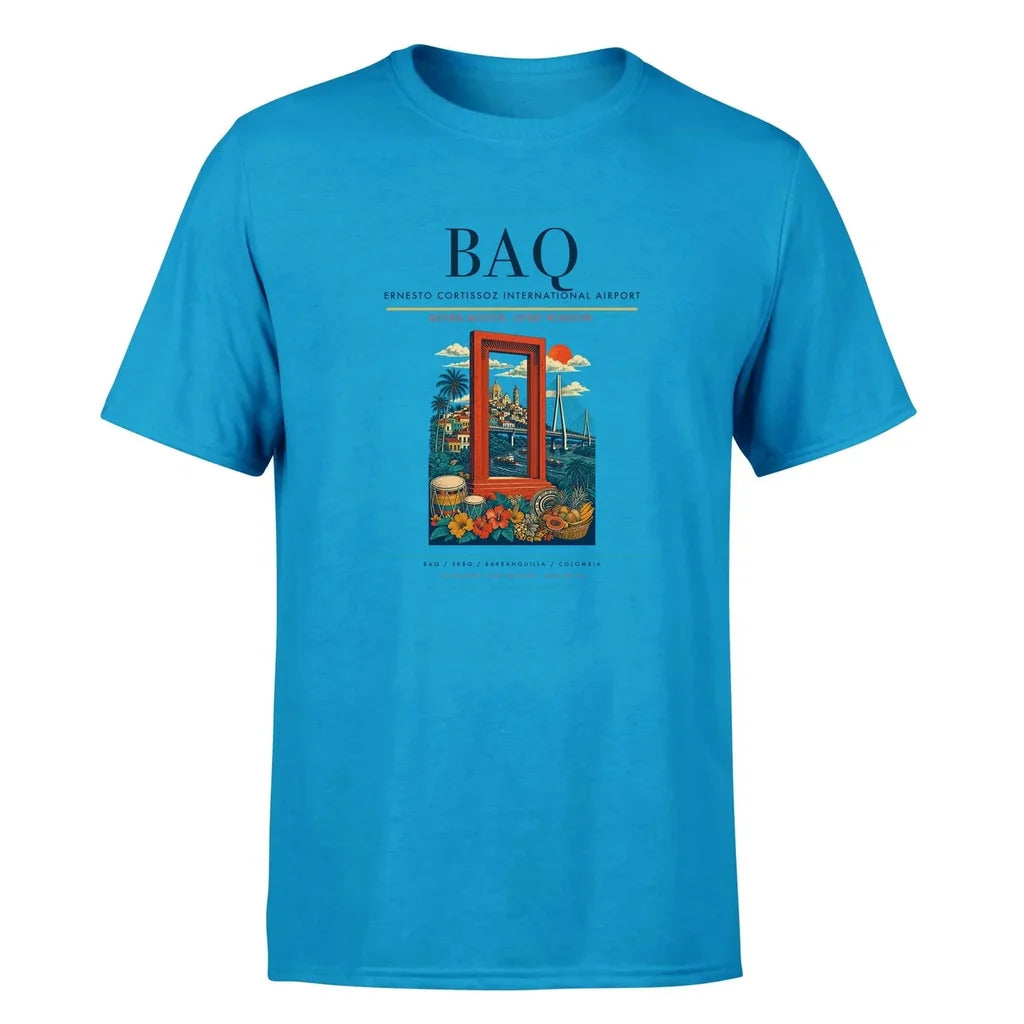 Barranquilla Airport (BAQ) Premium T-Shirt Turquoise