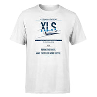 Thumbnail for Cessna Citation XLS design on white double-side t-shirt, single-side print