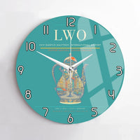 Thumbnail for Lviv Danylo Halytskyi International Airport LWO Wall-Clock No-Frame - Turquoise