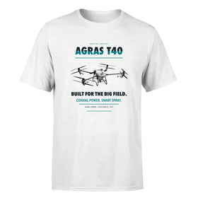 Single-Side Printing — DJI Agras T40 Drone Double-Side T-Shirt