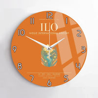 Thumbnail for Iloilo International Airport ILO Wall-Clock No-Frame - Orange