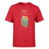 Thumbnail for Pico Airport (PIX) T-Shirt single-side front print in Red | pico-airport-pix-double-side-t-shirt