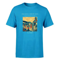 Thumbnail for VINTAGE G4392 - The Rural Library Wing - Premium T-Shirt design on turquoise premium t shirt