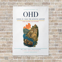 Thumbnail for Ohrid St. Paul the Apostle Airport OHD vertical canvas print - no frame - white background