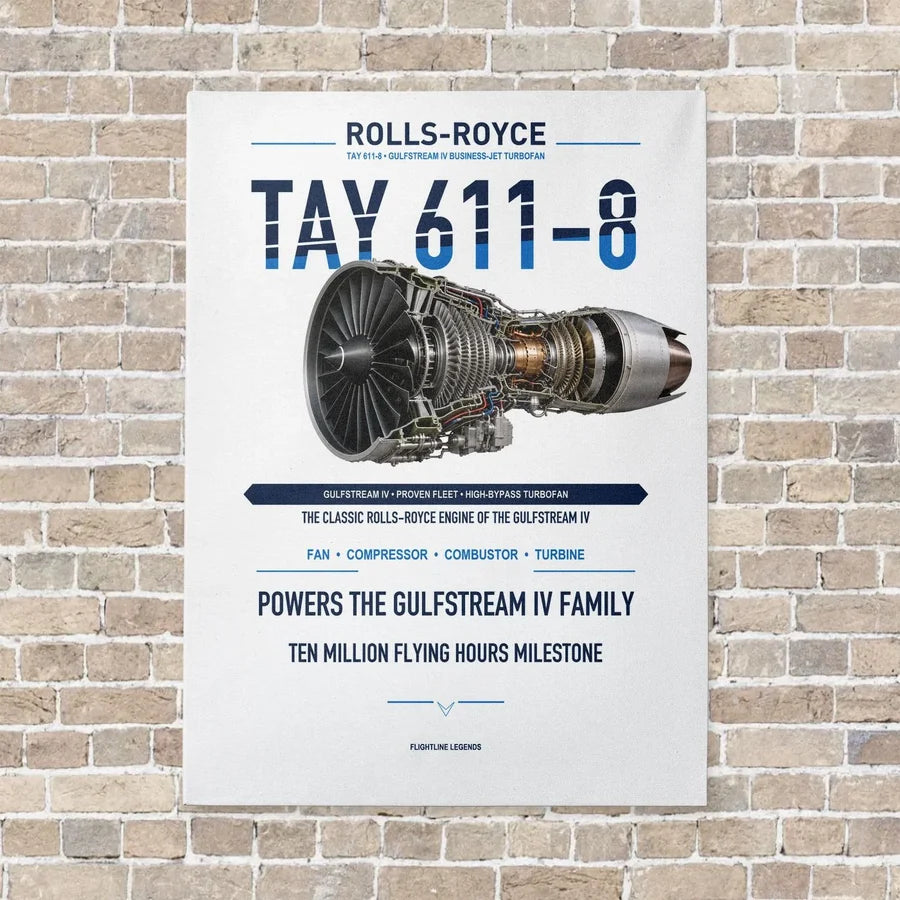 TAY 611-8 vertical canvas print - no frame - white background
