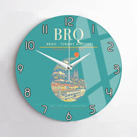 Thumbnail for Brno - Turany Airport BRQ Wall-Clock No-Frame - Turquoise