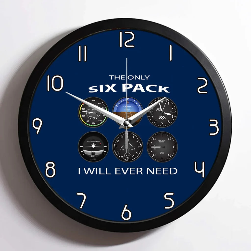 Only Six Pack I Will Wall Clock - view 3