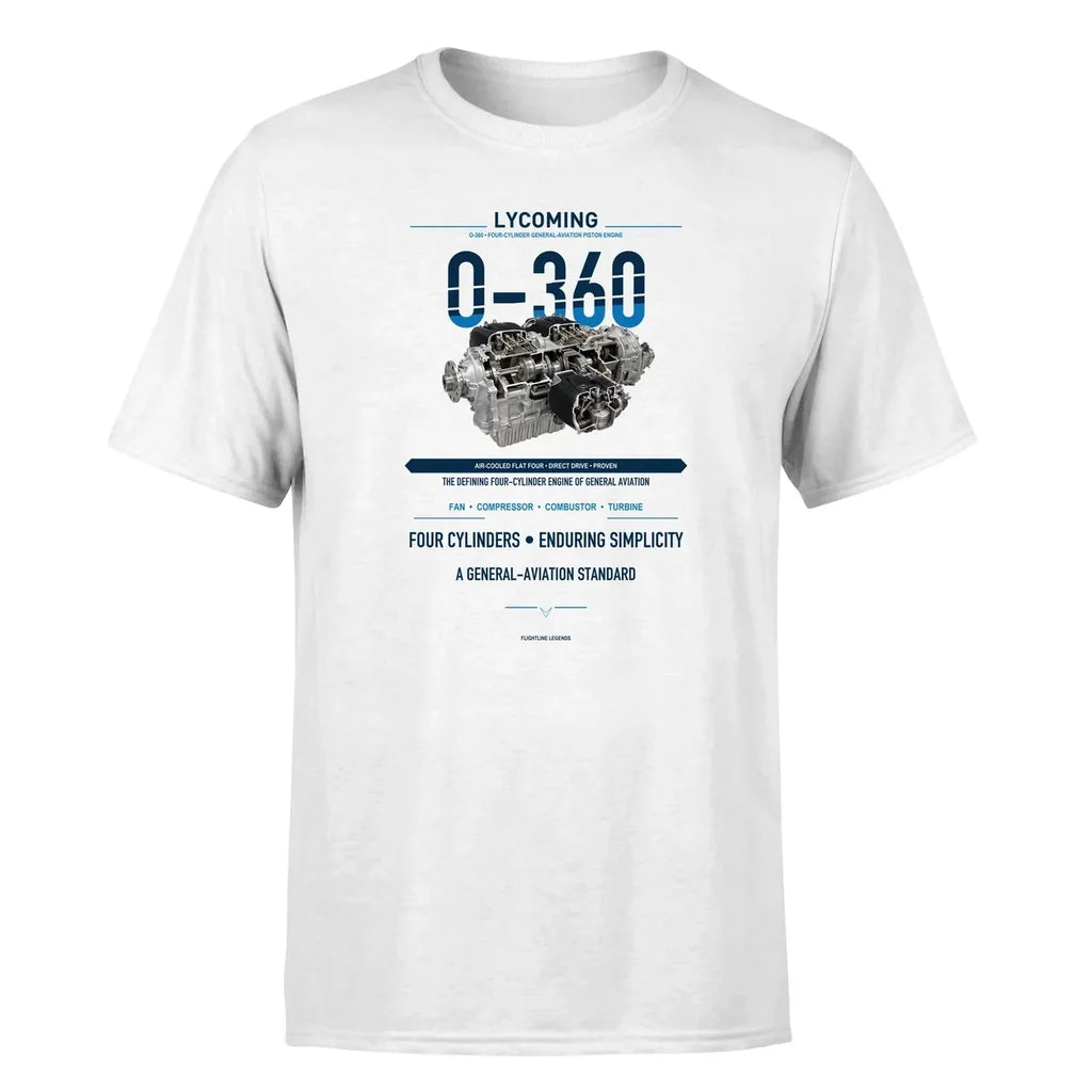 O-360 design on white single side